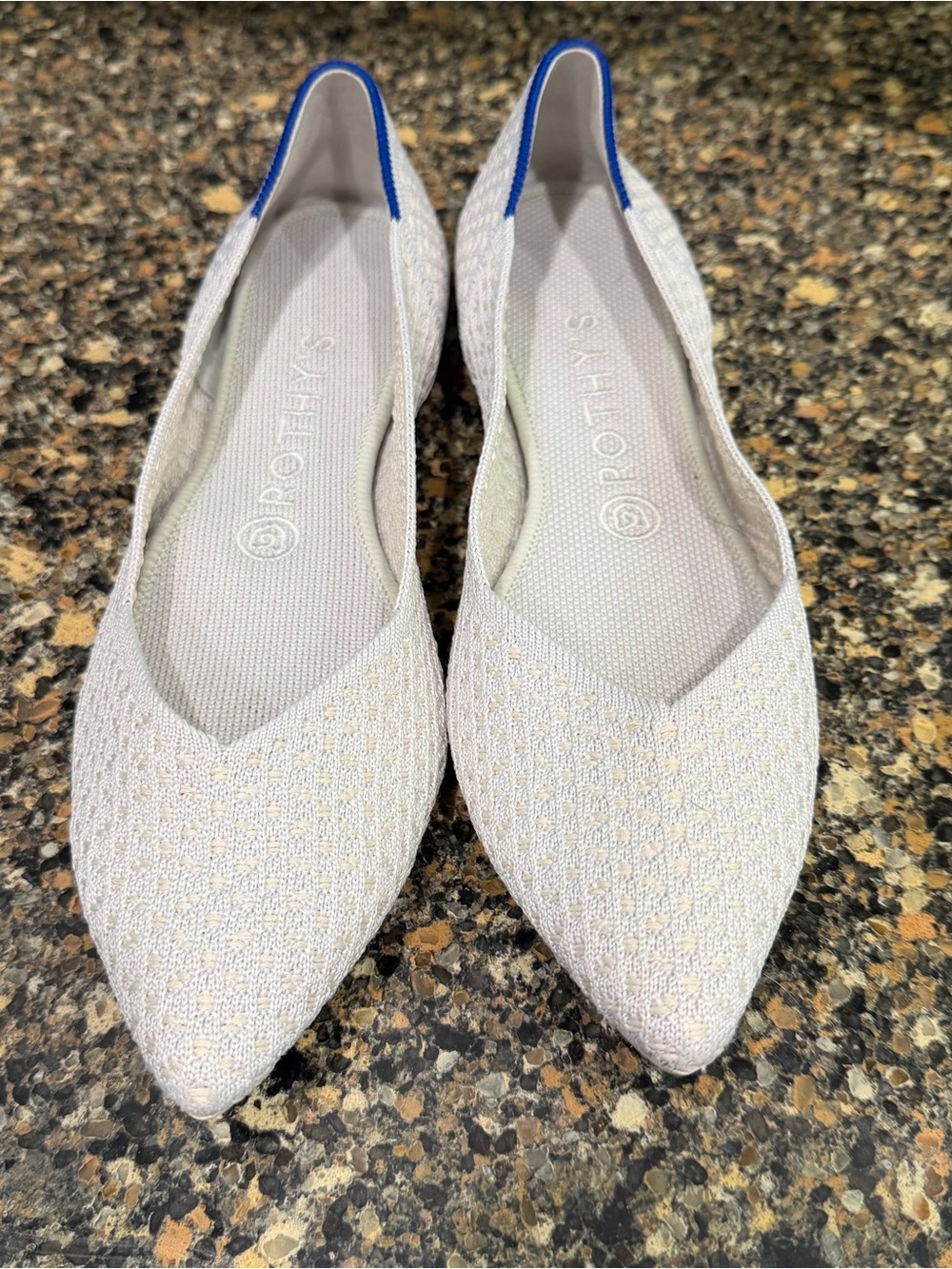 Rothys Women's Pointed-Toe Knit Flats size 9